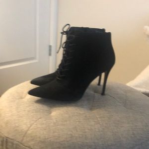 Suede Lace Up booties